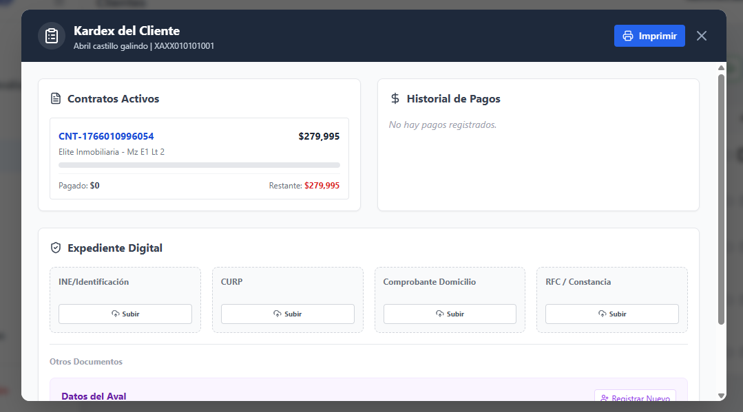 Interfaz del Sistema 2